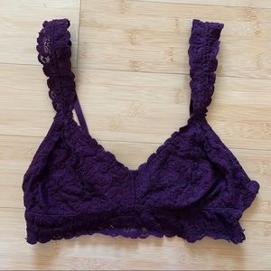 Aerie Maroon Lace Bralette